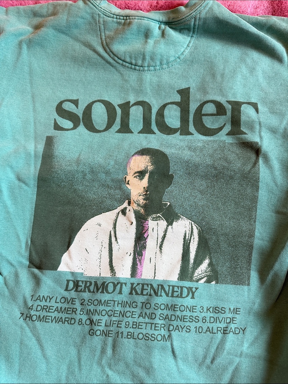 Dermot Kennedy Sonder Comfort Colors Crewneck Sweater in Teal